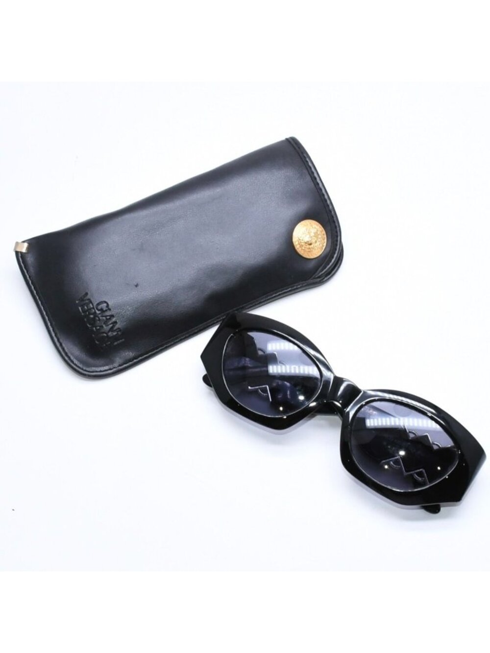 Versace Sunglasses Eyewear Medusa Black Silver